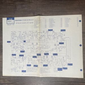 Tekfax Television Circuit Diagram Zenith Silvertone TV Art 1968 Electronic Tech